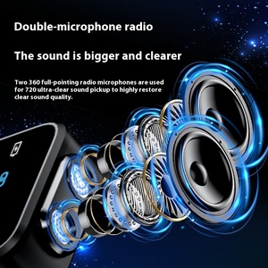 Microphone cravate sans fil haute fidélité pour conférence, réduction de bruit, léger, portable pour smartphones <span class=keywords><strong>iPhone</strong></span>/Android, <span class=keywords><strong>voix</strong></span> - Product Image 6