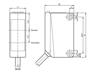 Cảm biến quang điện độ nhạy cao ML100-8-1000-RT/103/115 thiết kế nhỏ gọn quang điện cho sử dụng công nghiệp và hậu cần - Product Image 5