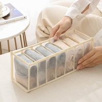 2025 vêtements tiroir organisateur garde-robe pliable séparateurs sous-vêtements stockage pour chaussettes chemises hauts fins soutiens-gorge et caleçons maille