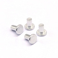 Paku Keling Mikro Aluminium Kepala Datar 4x2x3.5mm Ukuran Ultra Kecil Ringan untuk Kacamata Jam Tangan Instrumen Presisi