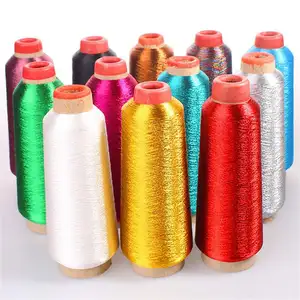Wholesale lurex metallic yarn polyester colored metallic yarn