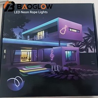 Tira de Luces LED RGB Inteligente de 5m 10m 20m 24V 60Leds/m con Control Remoto IP67, Luces de Neón LED Multicolores para Sala de Estar y Hogar