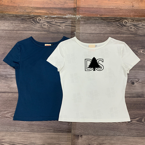 Camiseta Deportiva Transpirable de Verano de Alta Calidad, 97% Algodón, 3% Elastano, Estilo Básico Personalizado para Mujer, Corte Ajustado - Product Image 5