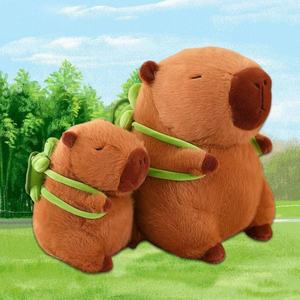 เป้สะพายหลังสีเขียวตุ๊กตาเต่าคาปิบาร่าตุ๊กตาสัตว์น่ารักตุ๊กตายัดไส้ตุ๊กตาสัตว์เต่าคาปิบาร่า - Product Image 5