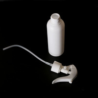 En stock 100ml 150ml 250ml 300ml 350ml 500ml Bouteilles rondes en plastique HDPE blanc avec brume fine Mini pulvérisateur à gâchette