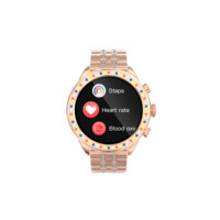 Deportes inteligentes multifunción para reloj Bluetooth Pantalla TFT Monitoreo DE LA SALUD Acero Ritmo cardíaco Lectura de presión arterial Llamada Voi