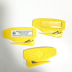 Simpson Insurance Services Corn Shaped Letter Opener 9.5x5cm Stainless Steel Blade Business Gift - Product Image 1