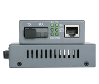 Mini Convertidor de Medios Industrial 10/100/1000M 10G RJ45 SFP Monomodo 20-120 Km SC, Convertidor de Medios Gigabit de Fibra Óptica Netlink