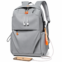 Sac à dos unisexe professionnel extensible en tissu Oxford imperméable avec coussin d'air, grande capacité, antivol, chargement USB pour le voyage