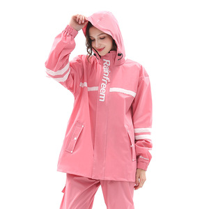 Chubasquero personalizable para <span class=keywords><strong>mujer</strong></span> para traje de Poncho, impermeable, a prueba de viento y duradero, ropa resistente a la lluvia y a la intemperie - Product Image 1