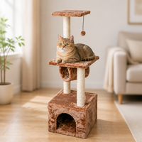 En gros Maison d'arbre pour chat en sisal et peluche courte