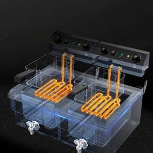 Friteuse Électrique Multifonctionnelle en Acier Inoxydable 8L*2 Haute Puissance 220V pour Poulet et Frites, Idéale pour Cuire ou Frire - Product Image 4