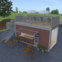Offre Spéciale structure métallique de soutien complète moderne cabine préfabriquée mobile entrepôt USA maison modulaire conteneur 40FT