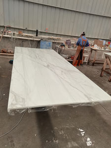 Hermosas Baldosas de Cerámica Blanca Nano Carrara Calacatta para Pisos y Cocinas de Hoteles, Apartamentos y Villas - Impermeables y Duraderas - Product Image 3