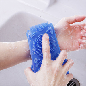 Cepillo de silicona para el cuerpo, cepillo exfoliante para ducha, cinturón de baño, cepillo de masaje para la espalda, correa de limpieza, herramientas de baño - Product Image 6