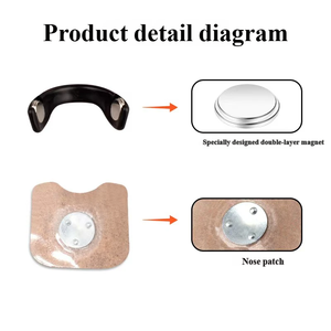 कारखाने की बिक्री सिलिकॉन नाक क्लिप हाइपोएलर्जेनिक अदृश्य नाक स्ट्रिप्स चुंबकीय नाक डिलेटर आराम नींद - Product Image 2