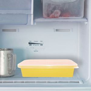 Bac de congélation alimentaire en silicone extra-large avec couvercle, pour soupes, bouillons, sauces et glaçons, portions de 1 tasse - Product Image 3