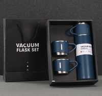 Nouvelle entreprise, ensemble de tasses isothermes haut de gamme, une tasse, trois couvercles, acier inoxydable sous vide, isolation 24 heures, logo personnalisé, tasse à thé
