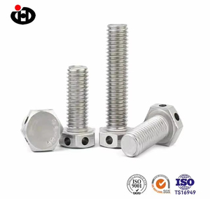Boulon hexagonal en acier inoxydable 304 avec trou de sécurité <span class=keywords><strong>Vis</strong></span> à tête perforée GB32.1 Système métrique - Product Image 4