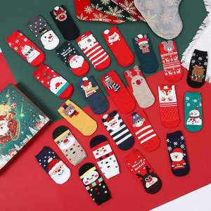 <span class=keywords><strong>Calendrier</strong></span> de l'<span class=keywords><strong>Avent</strong></span> de Noël Creative Cute 24 Days Countdown Christmas Socks - Product Image 4