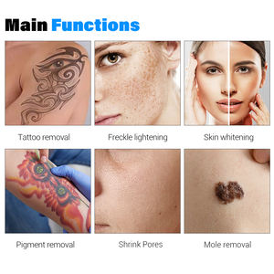 Nouvel appareil portable de suppression des points noirs <span class=keywords><strong>Pico</strong></span> à <span class=keywords><strong>8</strong></span> langues, machine de suppression des tatouages au laser picoseconde - Product Image 5