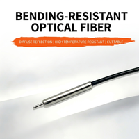 Capteur à fibre optique à faisceau traversant GSTYU GT-RF32 pour détection de comptage de microparticules, sonde de type manchon à réflexion diffuse, non fileté