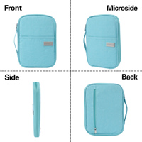 Pochette de voyage pour passeport avec protection RFID, en polyester, élégante et pratique, pour femmes et hommes, organiseur de documents