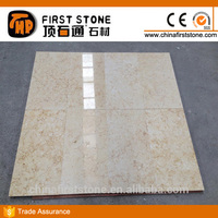 Carreaux de sol en marbre jaune soleil beige importés d'Égypte