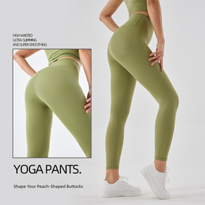 Leggings de yoga taille haute pour femme, anti-transpiration, sensation seconde peau, sans effet camel toe, effet push-up, élastiques et ajustés pour l'entraînement - Product Image 5