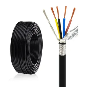 UL2725 Multi Core Wire 22AWG 24AWG Aluminum Foil 4 Core Shield Braided USB Data Cable Wire