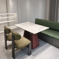 Table à manger ronde de luxe, 4 chaises, style moderne, pour hôtel, table à manger nordique, meubles de cuisine