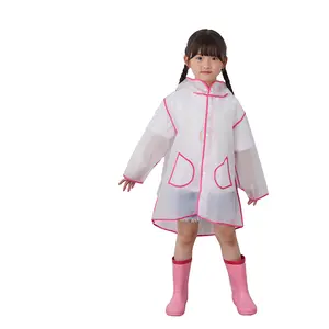 custom Eva rain gear Transparent Children's Raincoat Manufacturers Rain Coat waterproof for Kids