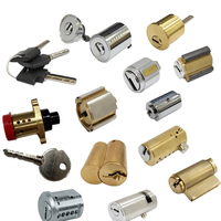 Cylindre de serrure cylindrique haut de gamme ONELUS en laiton et alliage de zinc, entraxe 50 mm, goupille télescopique, compatible avec 3 clés