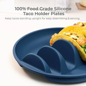 Soportes de Silicona Reutilizables y Ecológicos, Aptos para Lavavajillas y Microondas, Nuevos Soportes para Servir Tacos en Fiestas - Product Image 2