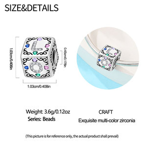 Charm Trendy Placcato Argento con Zirconi, con design Orsetto Winnie, Delfino e Panda, in stile Gioielli Hawaiani, con fibbia <span class=keywords><strong>Pooh</strong></span>, in oro e argento Tai, alla moda - Product Image 5
