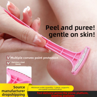 Nouvel ensemble de limes à pieds pour pédicure en PP, portable, sûr, anti-rayures, pour éliminer les peaux mortes, les callosités et les peaux rugueuses des talons, usage domestique