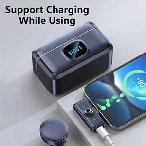 Microphone cravate portable professionnel anti-bruit <span class=keywords><strong>avec</strong></span> affichage numérique et étui pour diffusion mobile en direct - Product Image 6