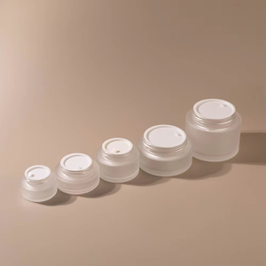 Reliable Quality Frosted Glass Jars Bamboo Packaging with Bamboo Lid cosmetic Glass Jar - Product Image 5