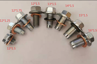 Prise de vidange d'huile de moteur avec tête hexagonale, M12x1.25, M12x1.5, M12x1.75, m13 x 1.5, M14x1.5, M15x1.5, M16X1.5, pour réparation automobile