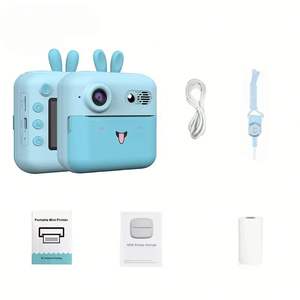 Kids Photo Camera <b>A23</b> 1200mAh <b>Battery</b> 180 Wide Angle 2.4-inch Screen Portable Mini Instant Print Camera Recording Function ABS - Product Image 2