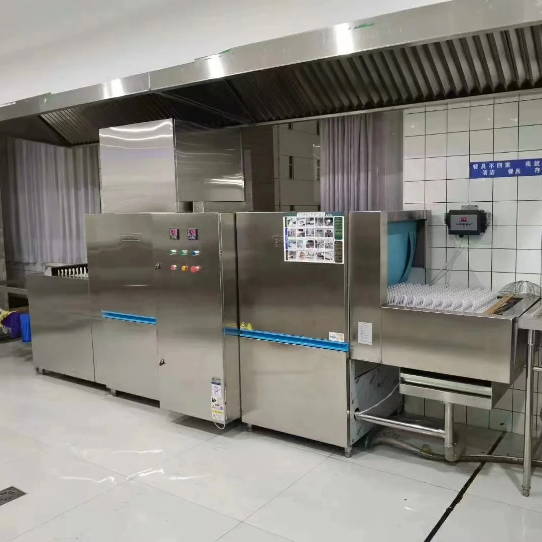 Super-win Smart Freestanding Stainless Steel Electric/Gas Dishwasher Restaurant Use Soaking System Hood Full-Integrated Control