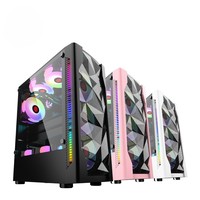 Gabinete de PC para Juegos ATX RGB de Alta Calidad 2026, Chasis de Computadora de Escritorio y Torres Populares con Ventilador