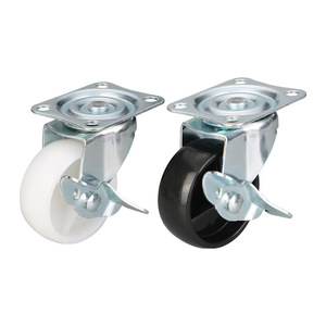 Furniture <b>Caster</b> Zinc Alloy Plate Mount Rubber <b>Wheel</b> 2.5 Inch 3 Inch Industrial Cabinet <b>Casters</b> Durable Plain Bearing - Product Image 4