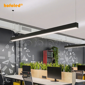 Lampada a Striscia LED con Profilo in Alluminio 4FT 5FT 8FT OEM/ODM con Interruttore DIP, Plafoniera Sospesa Anti-Riflesso per Ufficio, Luce Lineare Lunga - Product Image 2