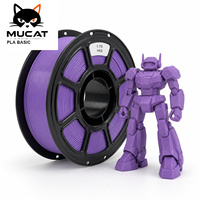 Proyectos de modelos de ciencia ficción con PLA Basic en color morado como material para prototipos de robots, proyecto creativo, filamento para impresora 3D