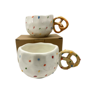 Tazas de Café de Cerámica Hechas a Mano de 280 ml con Diseño Nuevo de Fábrica, Taza de Cerámica en Forma de Corazón, Taza de Amor, Adecuada como Regalo para Chicas - Product Image 3