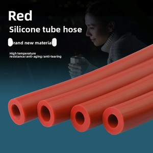 <span class=keywords><strong>Tuyau</strong></span> en silicone rouge résistant aux hautes températures, flexible, de qualité industrielle, en <span class=keywords><strong>caoutchouc</strong></span> durable, diamètre intérieur 6 mm 8 mm - Product Image 1