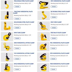 Pinces de levage horizontales industrielles robustes de sécurité 5 tonnes 10 tonnes en acier pour travaux de panneaux et de tuyauterie Norme métrique - Product Image 5