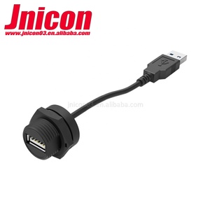 Jnicon M19 <span class=keywords><strong>USB</strong></span> nối nữ nam Threaded khóa <span class=keywords><strong>USB</strong></span> 2.<span class=keywords><strong>0</strong></span> nối ổ cắm điện cắm LED chiếu sáng tín hiệu Bảng điều chỉnh gắn kết - Product Image 2
