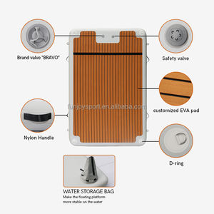 Plateforme flottante gonflable pour loisirs aquatiques, jet ski, yacht, quais flottants DWF, îles flottantes - Product Image 4